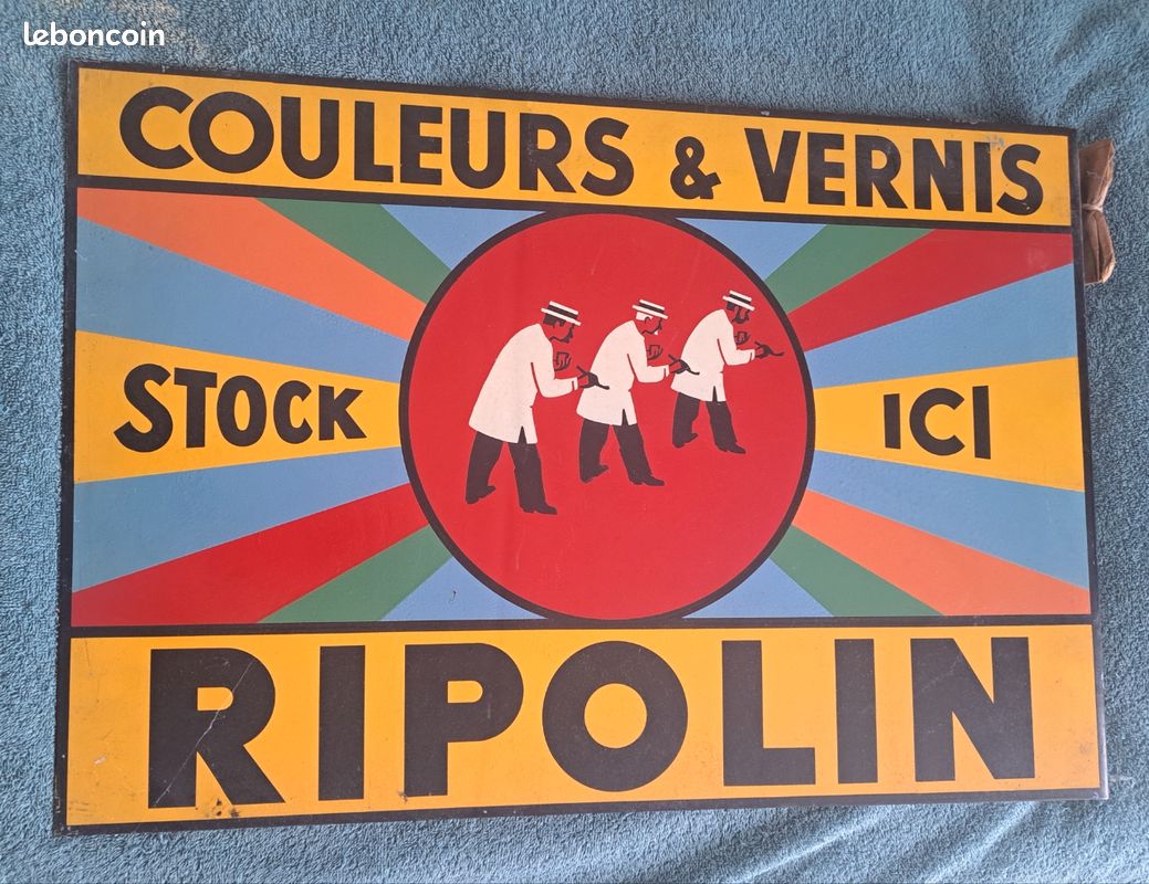 Camion CR En Tôle Sérigraphiée Ripolin Réf. 518 - France - Très Bon état Sans Boîte