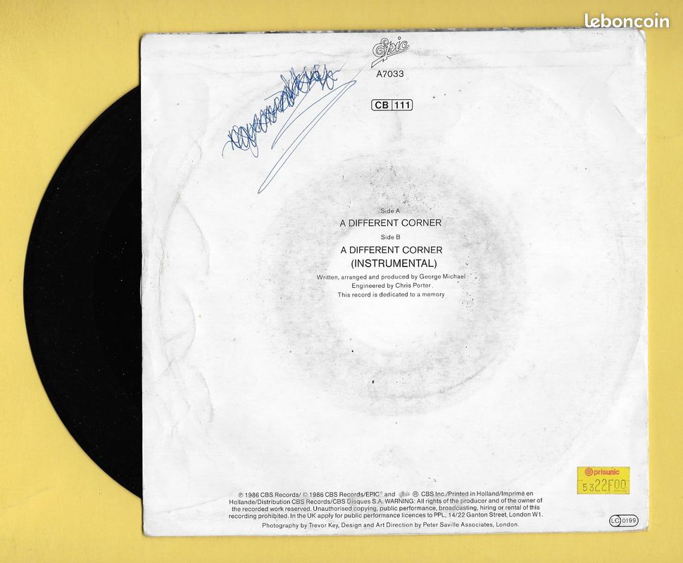 Disque Vinyle 45 Tours..GEORGE MICHAEL..Scan C (image 2)