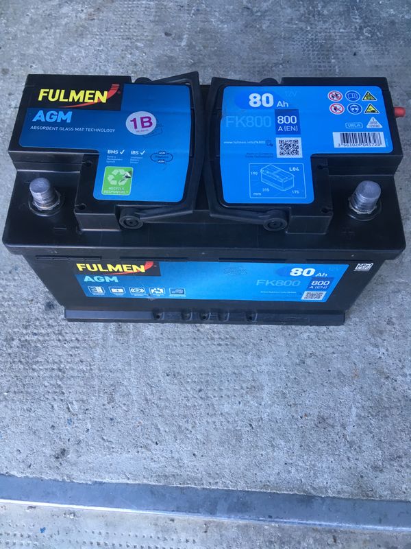 Batterie Fulmen stop start 800A - Équipement auto