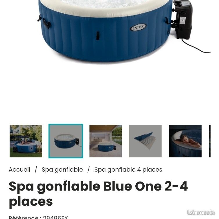 Cuve Intex blue one 2/4 places (image 1)