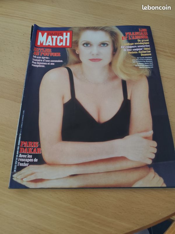 Paris Match N°1757 28/01/1983 Catherine Deneuve (image 1)