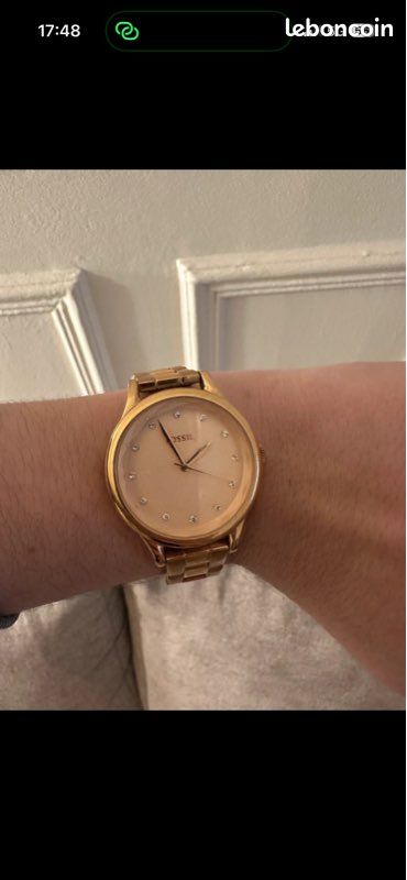 Montre fossil dorée (image 1)