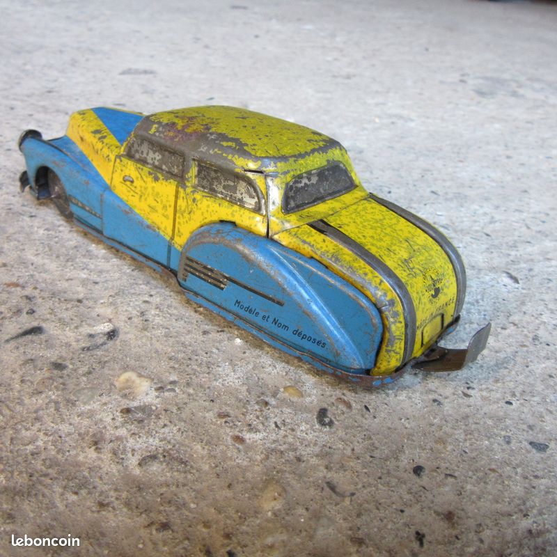 Voiture Mécanique Joustra Auto Miracle 1959 – Jouet Ancien En Tôle – France – Collection