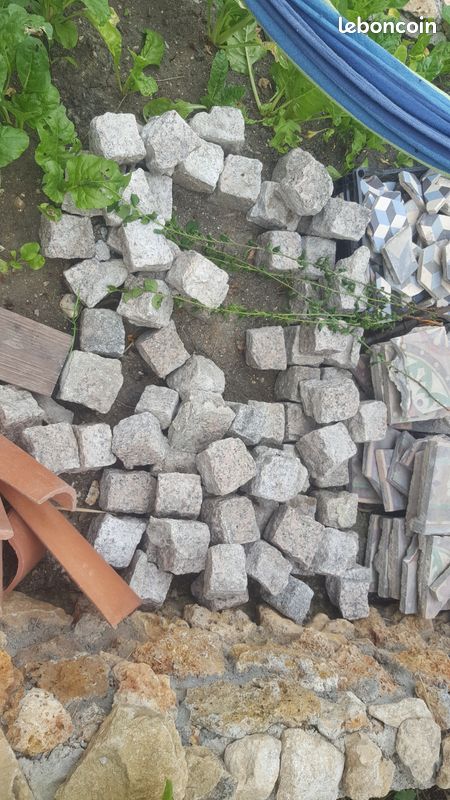 Pavés en granit rose, environ 70 carrés lourd pour le sol (image 2)