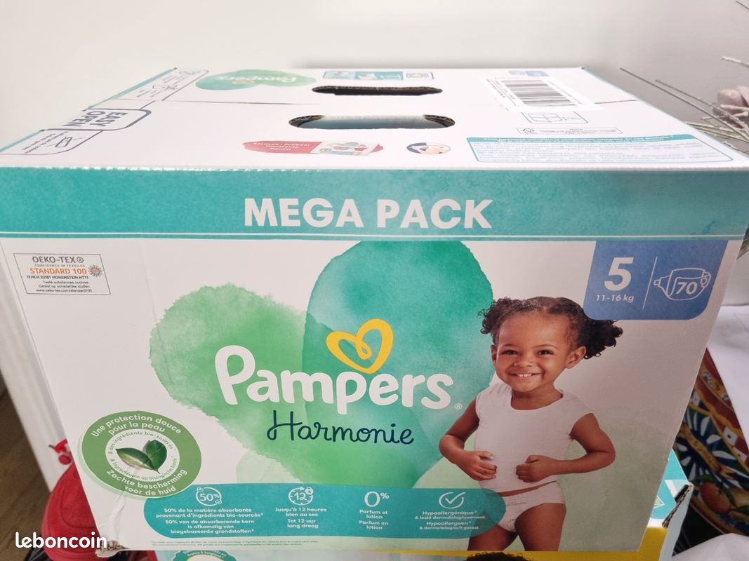 Mega Pack couches Pampers Harmonie (image 1)