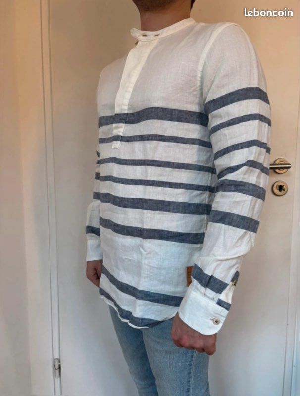 Chemise lin homme Scotch & Soda T. S (image 3)