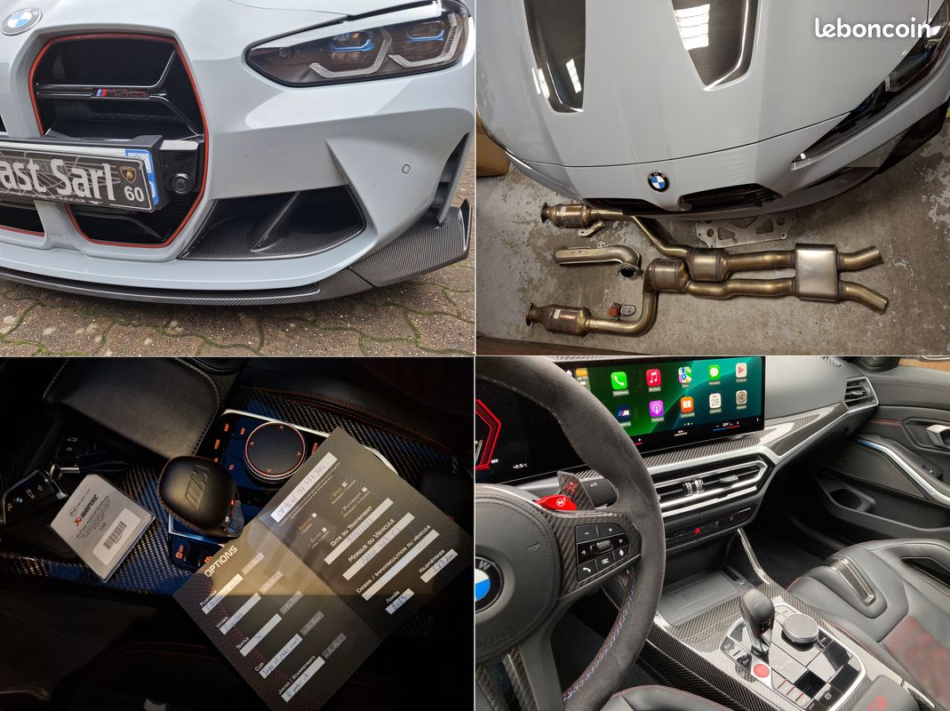 BMW M3 G80 CS 550 - Ligne MILTEK / BERK Performance / Clapets SST / Titane - 2nde Main Française - 16500km - Comme neuve - PPF Avant + Full Céramique - Full Entretien BMW (dernier : 12/2025) – Options (image 9)