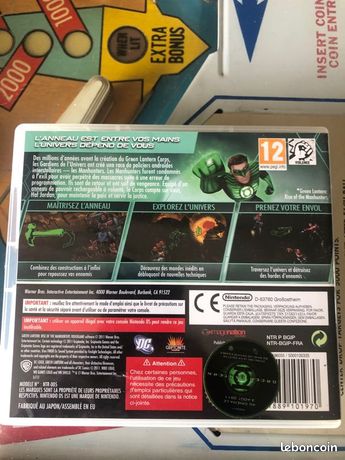 Jeu Green Lantern : La Révolte Des Manhunters Sur Nintendo DS/3DS - Version Française - Très Bon état