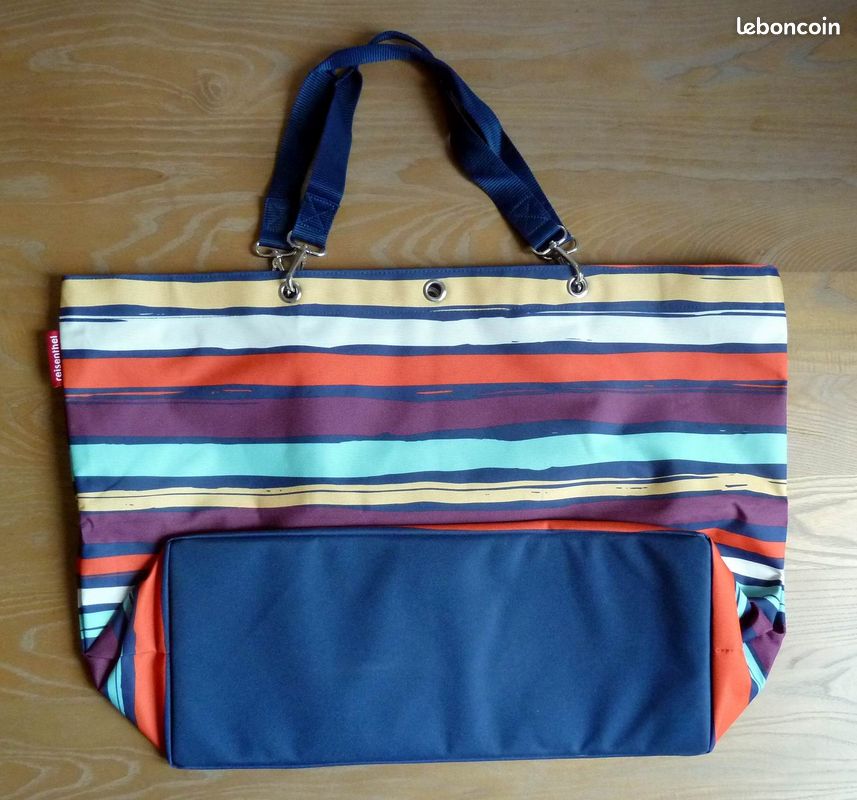 GRAND SAC REISENTHEL Shopper XL à rayures NEUF (image 3)