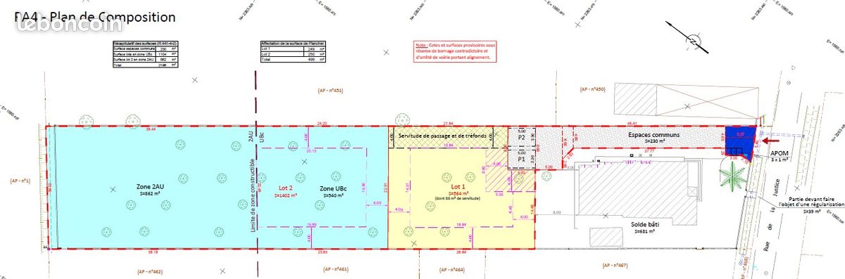 Terrain à Plaisance du Touch · à Plaisance-du-Touch · 139 000 €