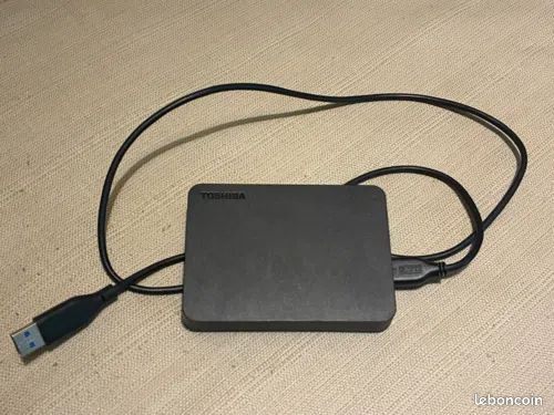 Disque dur externe Toshiba 4 To USB 3.0 avec câble (image 1)
