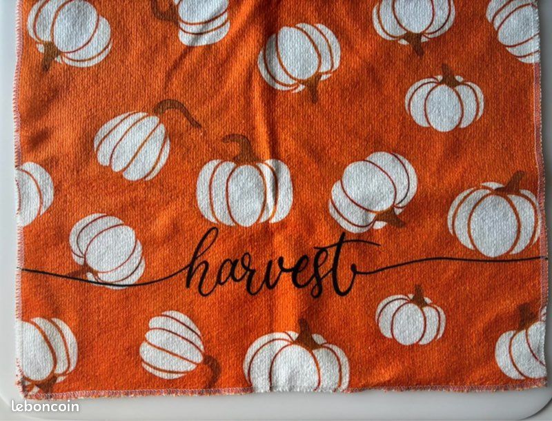 Serviette/torchon citrouille (image 2)