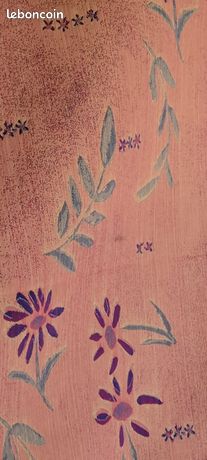 Coupon De Tissu Fleuri Marguerite - Dimensions 38 X 56 Cm, Coton, Motif Petites Fleurs Roses