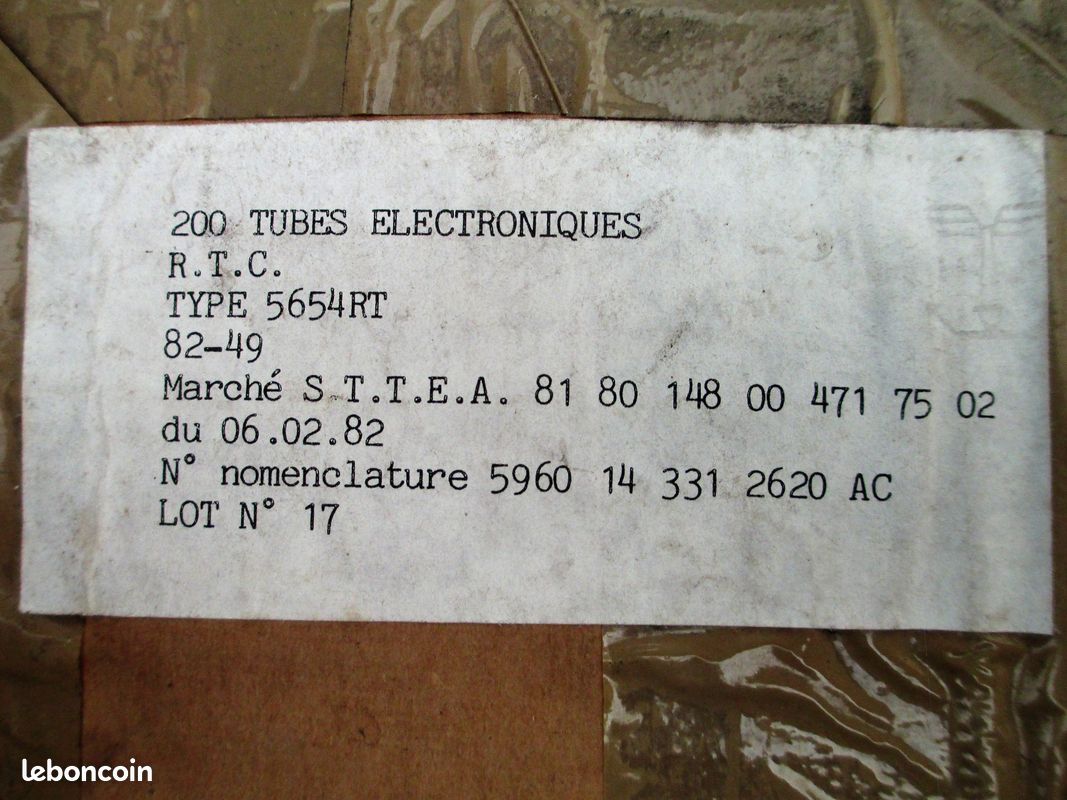 Lampes / Tubes 5654 (6AK5 / EF95) RTC MULLARD Neufs / NOS / NIB & appairés LITTLE DOT (image 4)