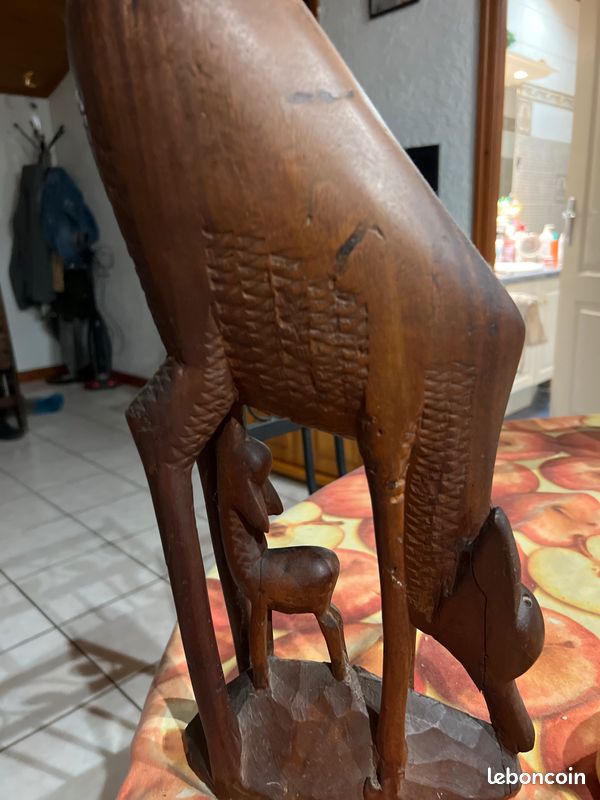 Décoration africaine biche et son faon (image 1)