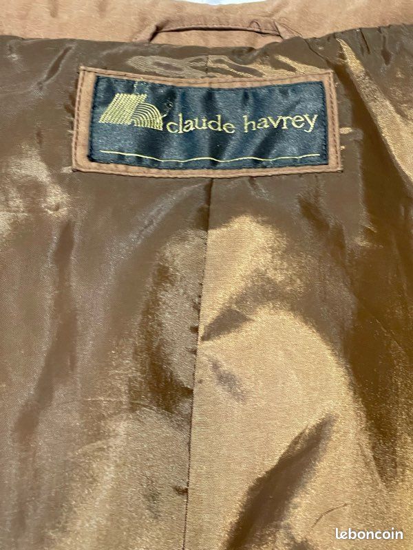 Veste Marron Femme Claude Havrey – Taille 46 – Coupe Classique – Occasion Très Bon état