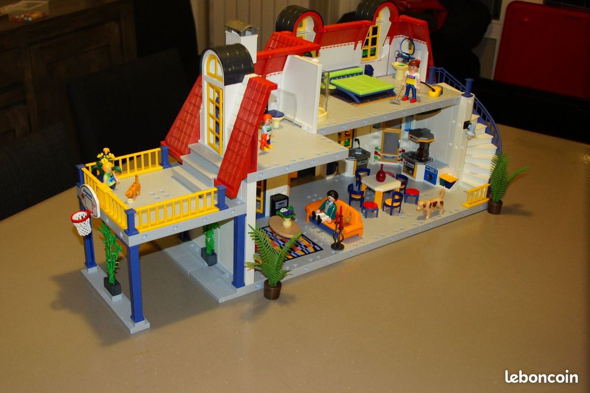 Maison moderne playmobil meublée (image 7)