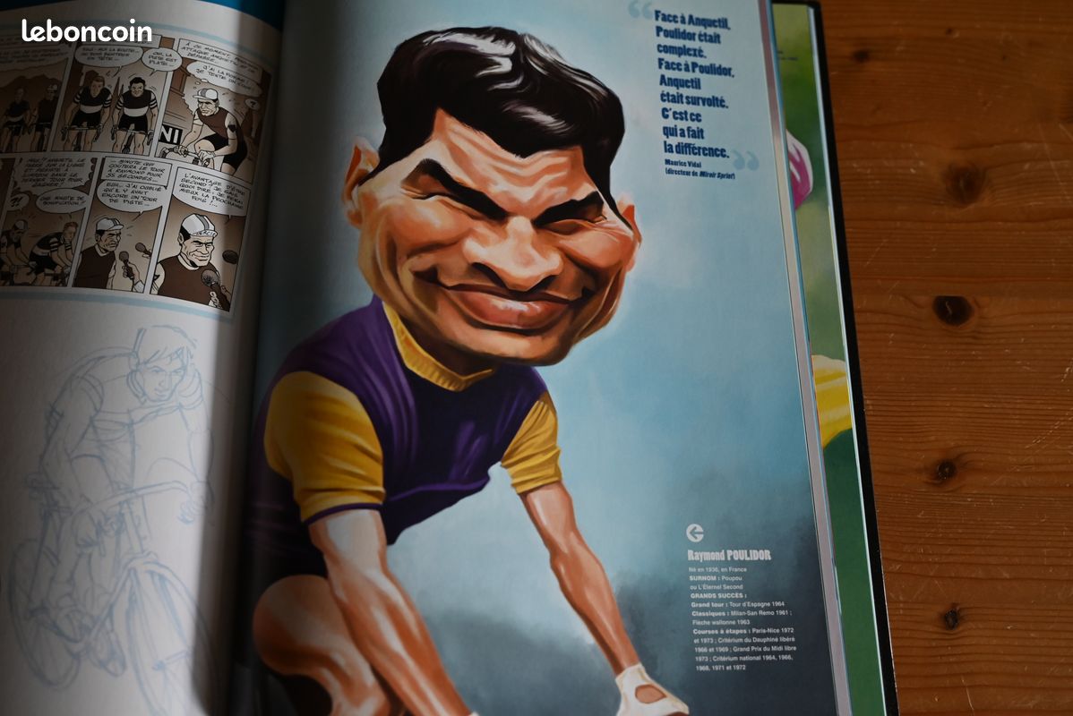 Livre “Légendes du Cyclisme” – BD caricatures – Vents d’Ouest (image 5)