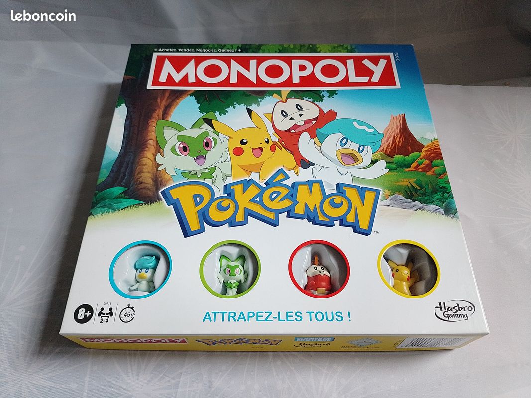 Jeu Monopoly Pokémon : Attrapez-les Tous ! Hasbro 2014 Complet Très Bon état