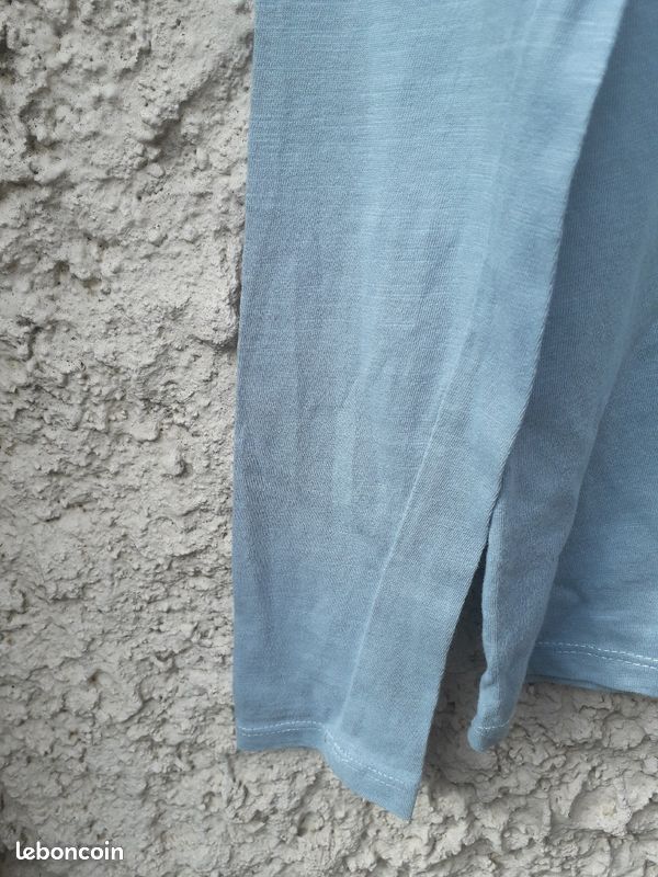 T-shirt 10 ans bleu avec licorne manches longues fille (image 3)
