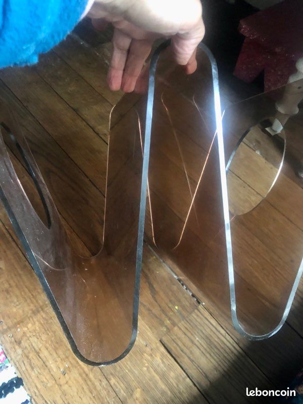 Porte revue plexi fumé vintage (image 2)