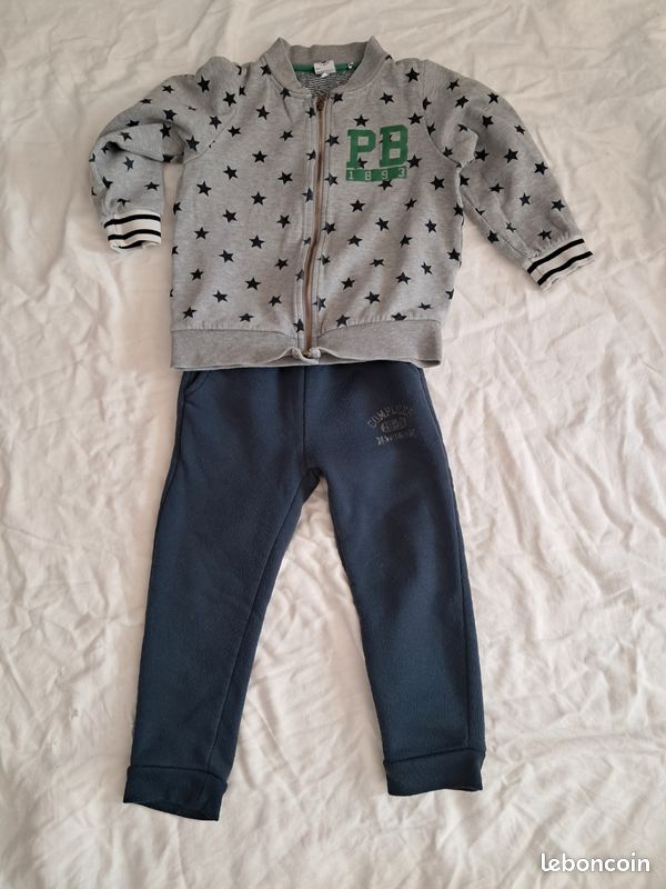Ensemble gilet léger pb et pantalon jogging epais complice (image 1)