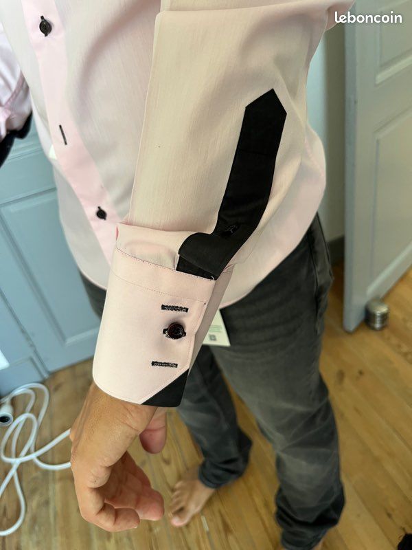 Chemise Palenzo rose - taille M (image 3)