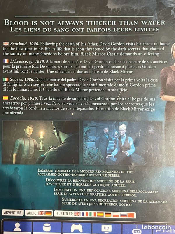 Black Mirror PS4 / PS5 [Complet – Excellent état – Première main] (image 5)
