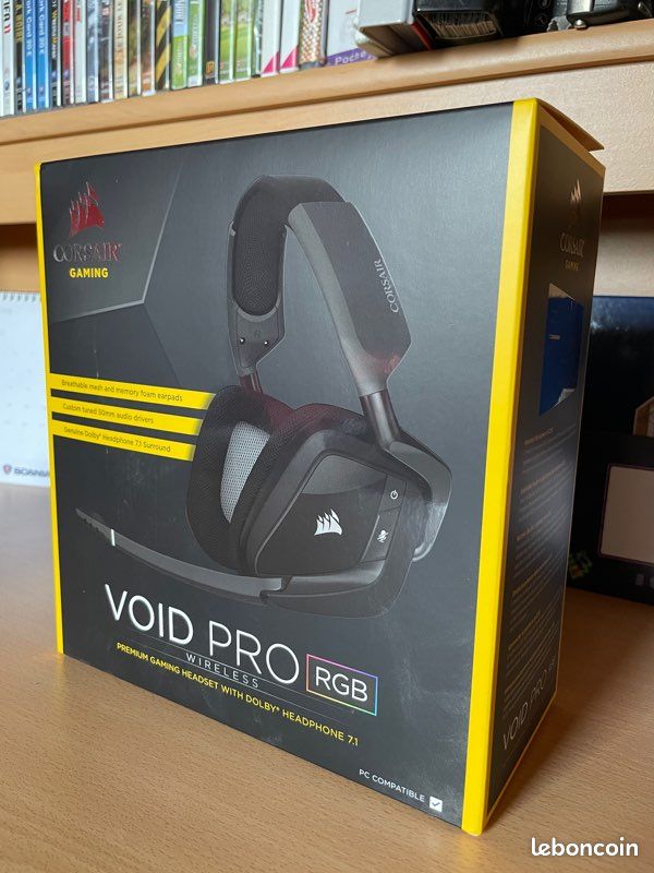 Casque Corsair VOID PRO Wireless + support (image 2)
