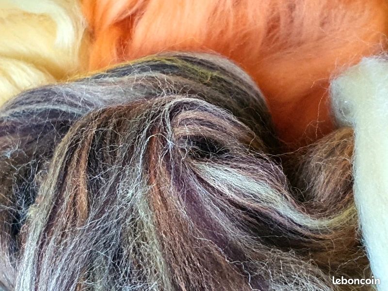Feutre Laine Pure 60 Couleurs - Kit Complet 3g X 60 Pour Feutrage Aiguilleté & DIY Créatif
