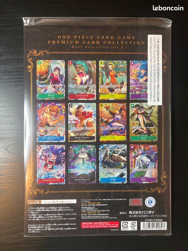 One Piece card game best sélection vol3 jap (image 2)