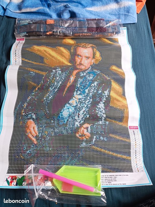 Diamond painting Johnny Hallyday (image 1)
