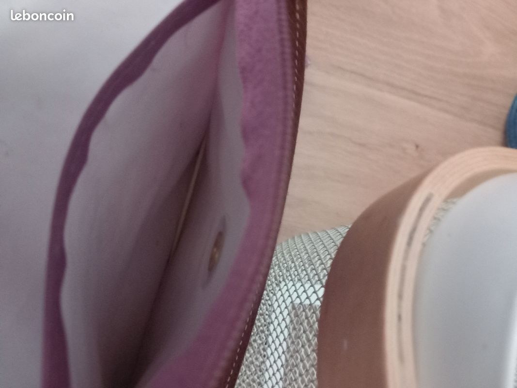 Sac Longchamp "Le Pliable" porté main, grand modèle, couleur Lilas (image 14)