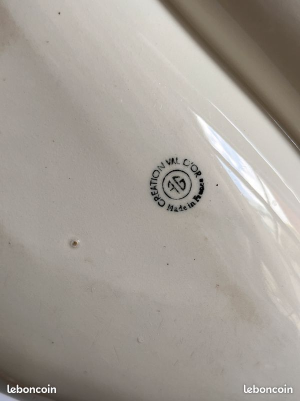 Plat à compartiment fleuri vintage (image 2)