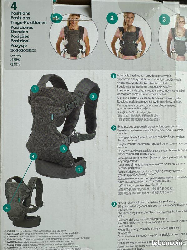 Porte-bébé Infantino flip 3 à 14kgs (image 3)