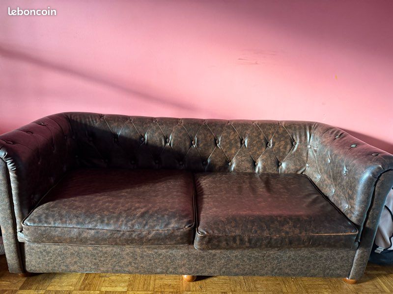 Canapé marron (image 1)