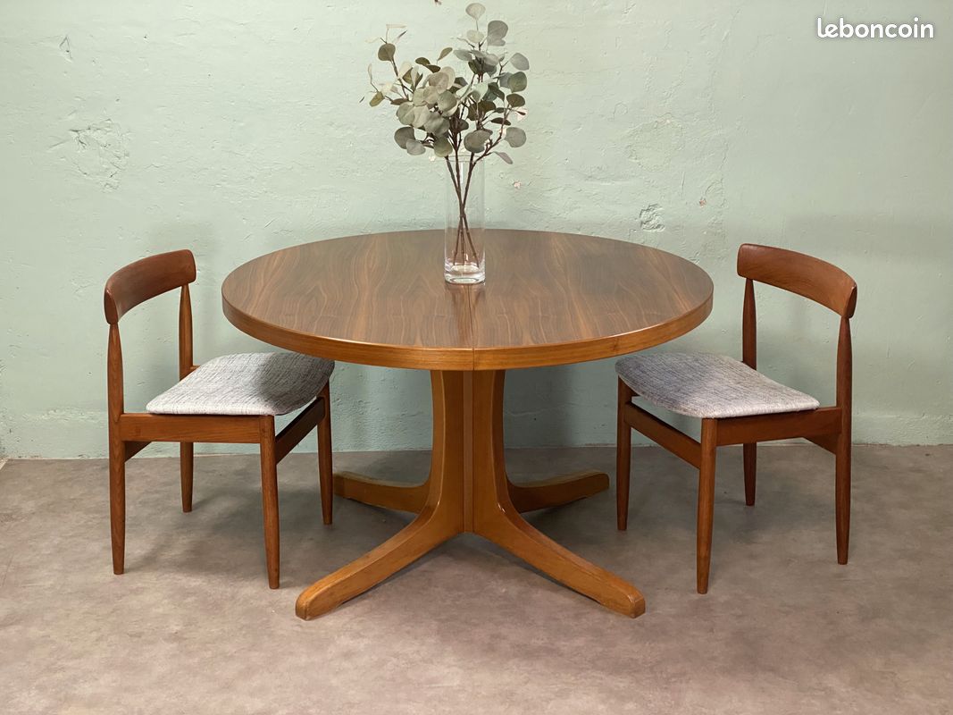 Table ronde extensible Baumann Orme Vintage Livraison (image 2)