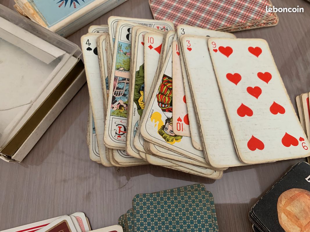 Ancien Jeu De 36 Cartes à Jouer De Bistrot Français - Vintage Années 50/60