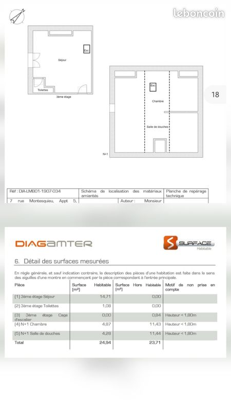 Appartement 1 pièce 25 m² · à Lille · 24,9 m² · 600 €/mois