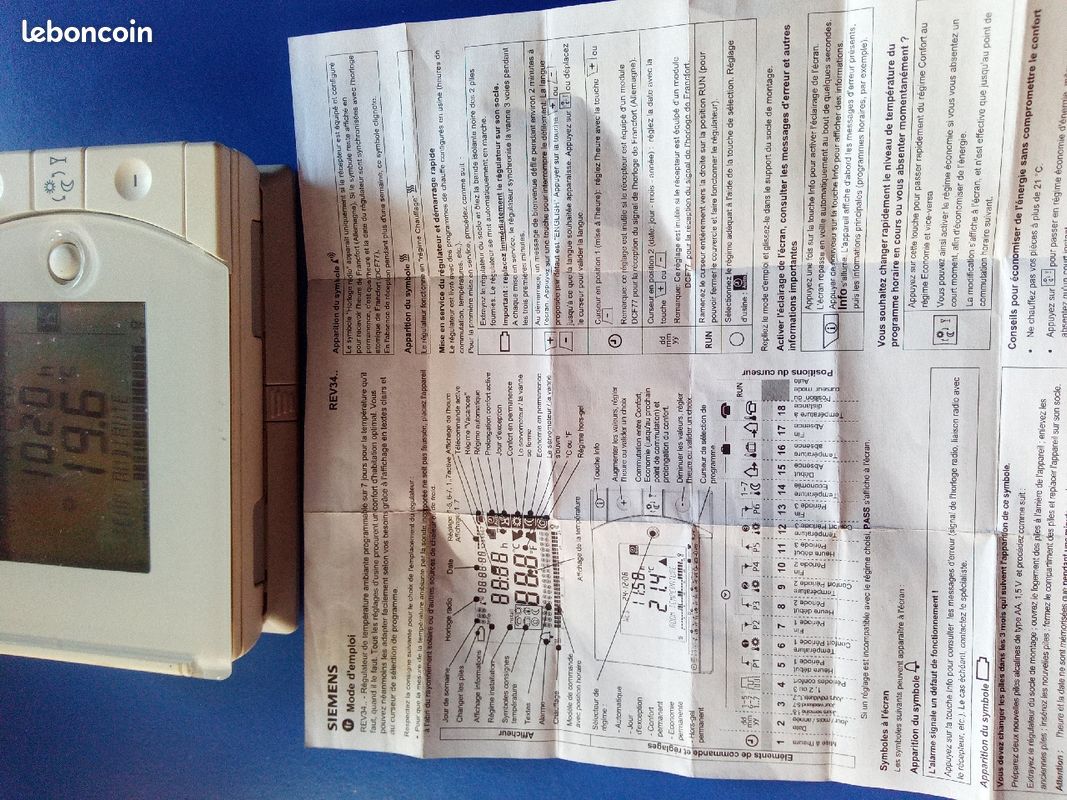 Thermostat d'ambiance SIEMENS (image 3)