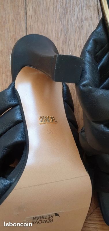 Mules en cuir zara (image 5)