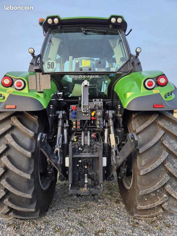 Lena Worxx 04613 Deutz-Fahr Agrotron 7250 TTV Tracteur avec chargement frontal, env. 45 cm, véhicule agricole pour enfants à partir de 3 ans, tracteur robuste avec pelle de chargement fonctionnelle