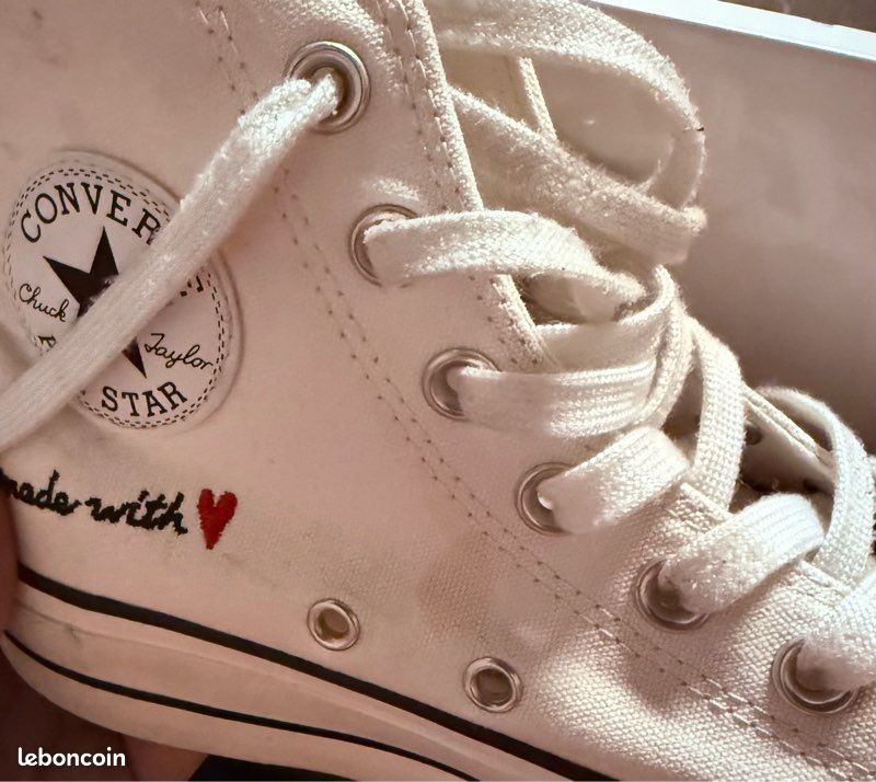 Converse All Star Chuck Taylor blanches haute (image 6)