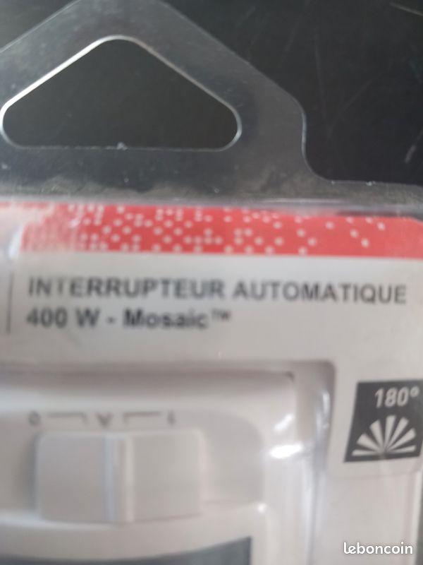 Interrupteur legrand mosaic automatique 400w (image 2)