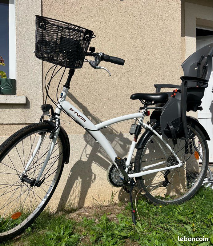 Vélo adulte + siège enfant + panier + béquille (image 2)