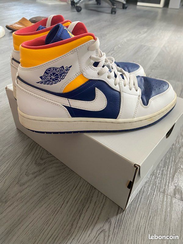 Laser Orange Air Jordan Mid Deep Royal Blue Deep Royal Blue Laser