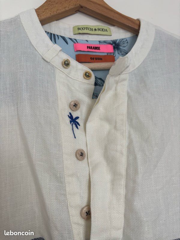 Chemise lin homme Scotch & Soda T. S (image 8)