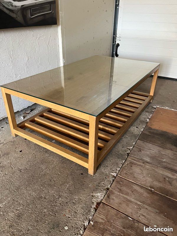 Table basse chêne (image 1)