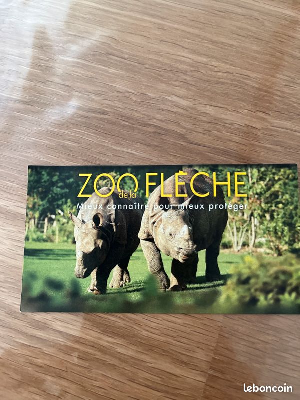 Un Billet entrée enfant zoo de la flèche (image 1)