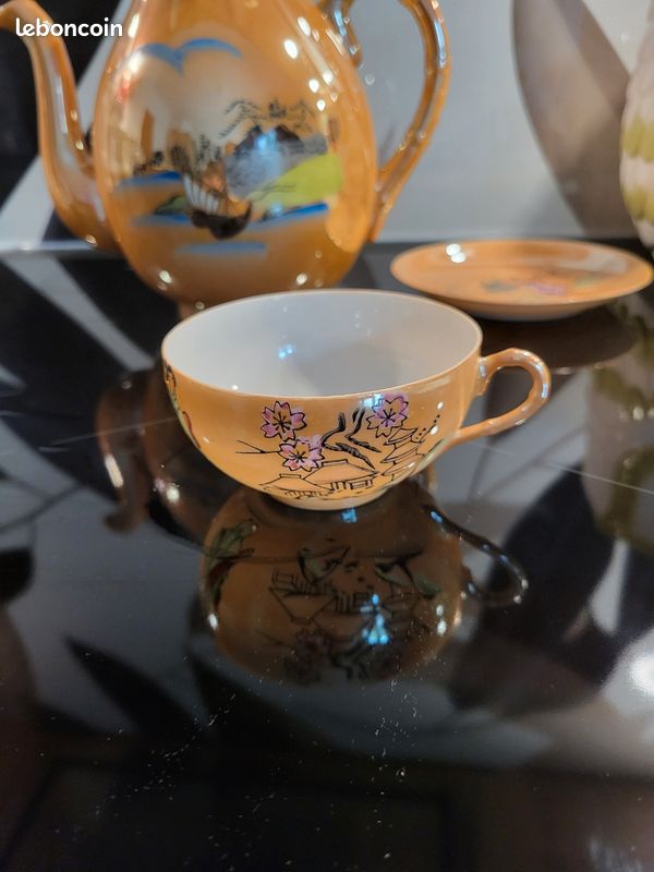Magnifique grand service a thé Japonais vintage en porcelaine,Periode occupied Japon 1947-1952 (image 10)